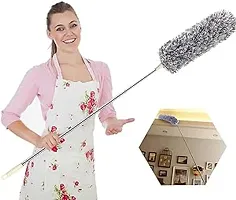 Microfiber Feather Duster Bendable  Extendable Fan Cleaning Duster Mop for Wall Cleaning Mop(pack of 1)-thumb2