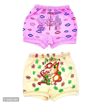 Stylish Multicoloured Panty Sleep Wear For Kids Pack Of 12-thumb3