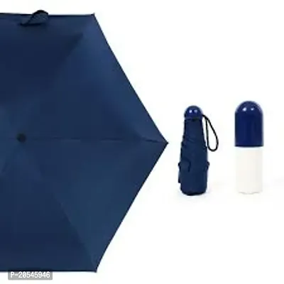 BLUE Rain  Sun Protection capsule umbrella PACK OF 1