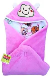 BRANDONN Newborn Value Hamper Pack of 5 Hooded Baby Blankets for Babies(Pack of 5)-thumb2