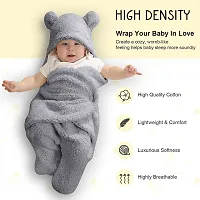 BRANDONN Baby Blankets New Born Pack of Double Layered Wrapping Sheet Cum Wrapper Blanket-thumb3