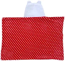 First Kick Micro Fleece New Born Baby Blanket Pack of Super Soft Bathrobe Baby Wrapper Cum Baby Bath Towel For Baby Boys, Baby Girls, Babies (80Cm X 80Cm, 0-6 Months Lightweight, Red)-thumb2