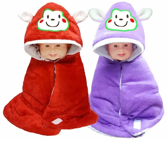 BRANDONN Fashions 3 in 1 Baby Wrapper OR Blanket Cum Sleeping Bag Cum Bedding(Pack of 2)
