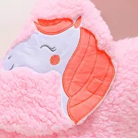 BRANDONN Super Soft Flannel Swaddle Hooded Wrapper Cum Blanket For New Born Babies (Pink, 0-6 Months), Lightweight-thumb2