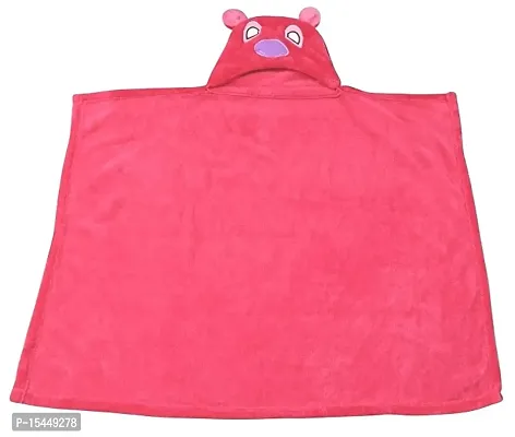 First Kick Fleece New Born Baby Blanket Pack of Super Soft Bathrobe Baby Wrapper Cum Baby Bath Towel For Baby Boys, Baby Girls, Babies (80Cm X 80Cm, 0-6 Months Lightweight (Pink)-thumb5