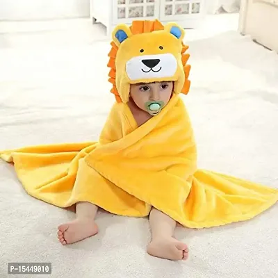 BRANDONN Baby Bath Towel New Born Combo Pack of Funny Hood Wrapper Cum Blanket for Baby Boys and Baby Girls Pack of 2-thumb2