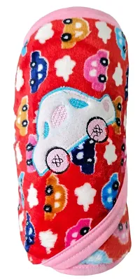 BRANDONN Baby Blankets Newborn Hooded Soft Wrapper Cum Towel for Baby Boys and Baby Girls Pack of 1-thumb2