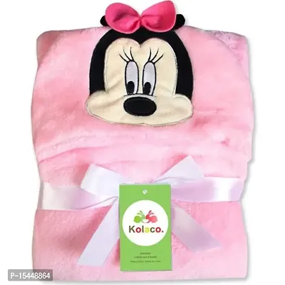 First Kick Fleece New Born Baby Blanket Pack of Super Soft Bathrobe Baby Wrapper Cum Baby Bath Towel For Baby Boys, Baby Girls, Babies (80Cm X 80Cm, 0-6 Months) Lightweight, Multi-Colored
