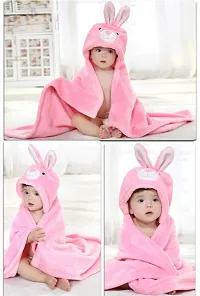 BRANDONN New Born Premium Hooded All Season Wrapper Cum Baby Bath Towel Cum Baby Blanket for Babies Pack of 2-thumb4