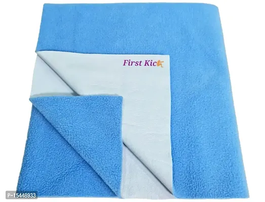 First Kick Waterproof Baby Bed Protector/Mattress Dry Sheet (70cm X 50cm) for Born Baby/Kids-thumb0