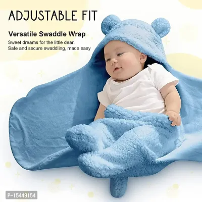 BRANDONN Baby Blankets New Born Pack of Wearable Double Layered Wrapping Sheet Cum Wrapper Blanket-thumb3