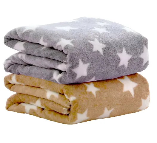 BRANDONN New Born All Season Ultrasoft Baby Blanket for Babies Pack of 2