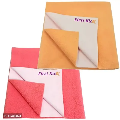 First Kick Waterproof Baby Bed Protector/Mattress Dry Sheet (70cm X 50 cm) for Born Baby/Kids-