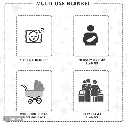First Kick Fleece Baby Blankets New Born Pack of Hooded Super Soft Wearable Unicorn Wrapper Cum Baby Sleeping Bag For Babies (70 Cm X 76 Cm, 0-6 Months) Lightweight, Black-thumb4