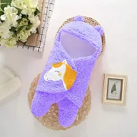First Kick Baby Blankets Newborn Combo Pack of Super Soft Baby Wrapper Cum Baby Sleeping Bag for Baby Boys, Baby Girls, Babies (76cm x 70cm, 0-6 Months) Pack of 2-thumb3