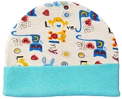 BRANDONN Newborn Set of Cap, Gloves and Socks Mitten Set for Babies Pack of 1-thumb1