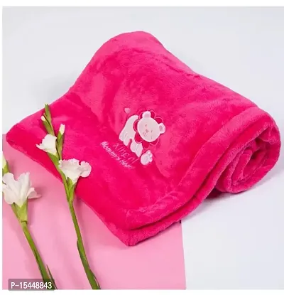 BRANDONN Baby Blankets New Born Double Layer Soft Coral Crib Top Sheet Cum Baby Bath Towel Bed Bedding for Baby Boys and Baby Girls-thumb2