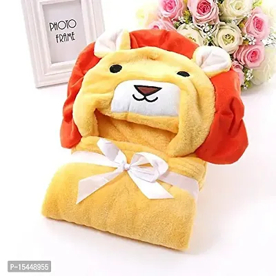 First Kick Baby Blankets Newborn Combo Pack of Super Soft Bathrobe Baby Wrapper Cum Baby Bath Towel for Baby Boys, Baby Girls, Babies (80cm x 80cm, 0-6 Months) Pack of 2-thumb3