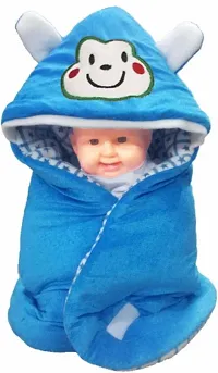 BRANDONN New Born Baby Blankets Combo Pack Swaddle Wrapper Baby Blankets for Babies Cum Baby Sleeping Bag-thumb3