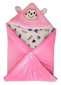 BRANDONN Newborn Value Hamper Pack of 5 Hooded Baby Blankets for Babies(Pack of 5)-thumb1