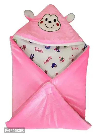 BRANDONN Newborn Value Hamper Pack of 5 Hooded Baby Blankets for Babies(Pack of 5)-thumb2