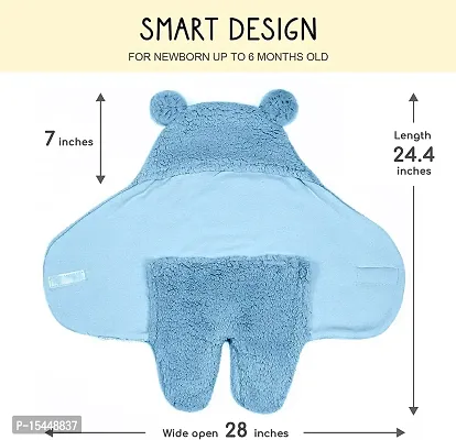 First Kick Baby Blankets New Born Pack of Double Layered Wrapping Sheet Cum Wrapper Blanket-thumb5