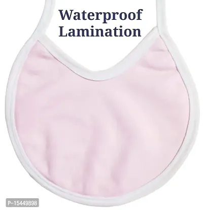 First Kick Waterproof Laminated Baby Apron with Bib Knot Pack of 6-thumb3