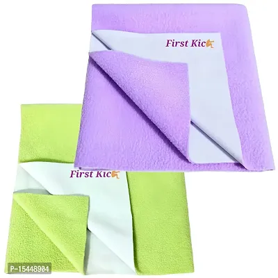 First Kick Waterproof Baby Bed Protector/Mattress Dry Sheet (70cm X 50 cm) for Born Baby/Kids--thumb0