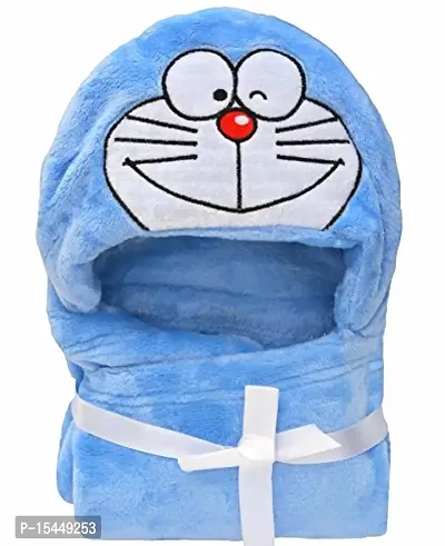 BRANDONN Newborn UltraSoft Hooded Baby Bathgown Cum Bath Towel For Babies