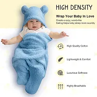 BRANDONN Baby Blankets New Born Pack of Wearable Double Layered Wrapping Sheet Cum Wrapper Blanket-thumb3