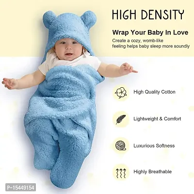 BRANDONN Baby Blankets New Born Pack of Wearable Double Layered Wrapping Sheet Cum Wrapper Blanket-thumb4