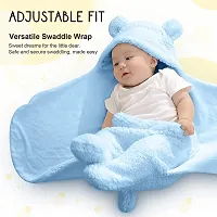 First Kick Baby Blankets New Born Pack of Double Layered Wrapping Sheet Cum Wrapper Blanket-thumb2