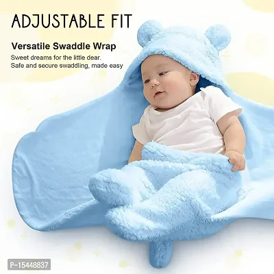 First Kick Baby Blankets New Born Pack of Double Layered Wrapping Sheet Cum Wrapper Blanket-thumb3