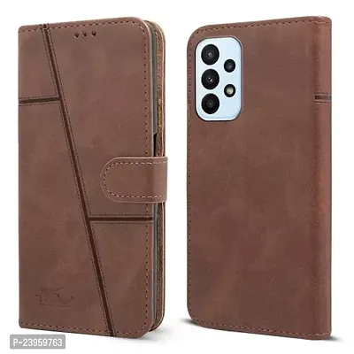 STC Leather Flip Back Cover For Samsung A33 5G