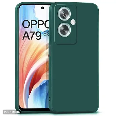 STC OG Silicone Cloth Back Cover For Oppo A79 5g (green)-thumb0