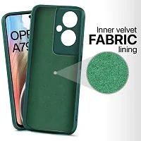 STC OG Silicone Cloth Back Cover For Oppo A79 5g (green)-thumb1