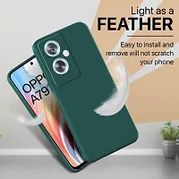 STC OG Silicone Cloth Back Cover For Oppo A79 5g (green)-thumb3