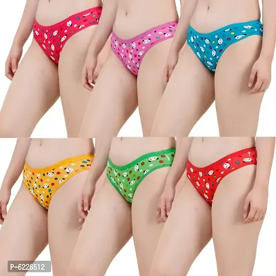 Women Hipster Multicolor Panty (Pack Of 6)