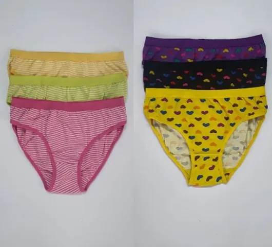 Womens Cotton Printed Hipster Panty - Pack Of 6