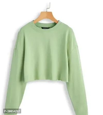 Stylish Cotton Solid Crop Top for Women