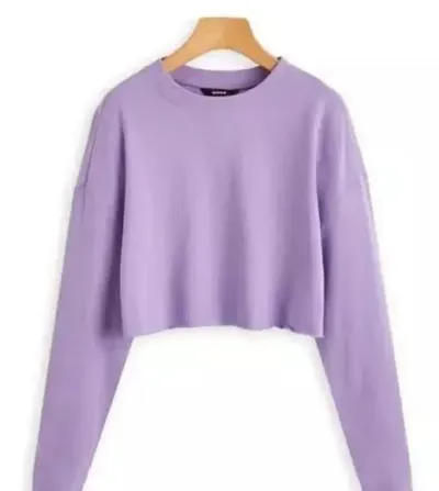 Stylish Solid Crop Top for Women