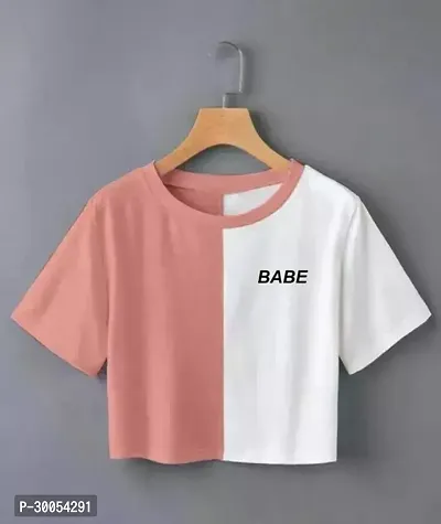 Stylish Cotton Solid Crop Top for Women