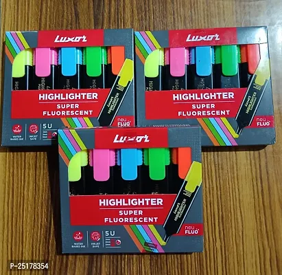 Multicolor Highlighter Set Of 15-thumb0