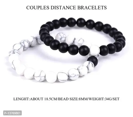 Couple Distance Combo Onxy Stones Bracelets-thumb0