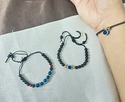 Combo of 3 Evil Eye Adjustable Hand Bracelet-thumb3