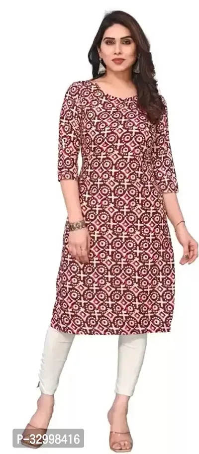 Stylish Maroon Cotton Blend Kurta With Pant Set For Women-thumb0