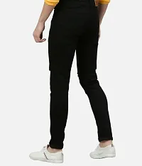 STITCH FACTORY Men's Skinny Jeans (34) Black-thumb2