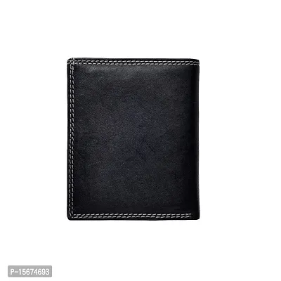 Hawai Men Black Genuine Leather Wallet (12 Card Slots)-thumb5