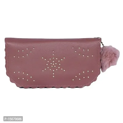 Hawai Stylish Faux Leather Light Weight Beautifully Designed Ladies Purse Clutch Wallet for Women Girls LW715-thumb0