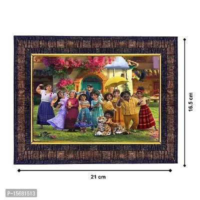 Hawai Feng Shui Mahavastu Remedies Wooden Framed Happy Family Party Photo for Home Office Business Place SFDI237BLKFRM-thumb2